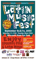 2003 Latin Music Fest Flyer
